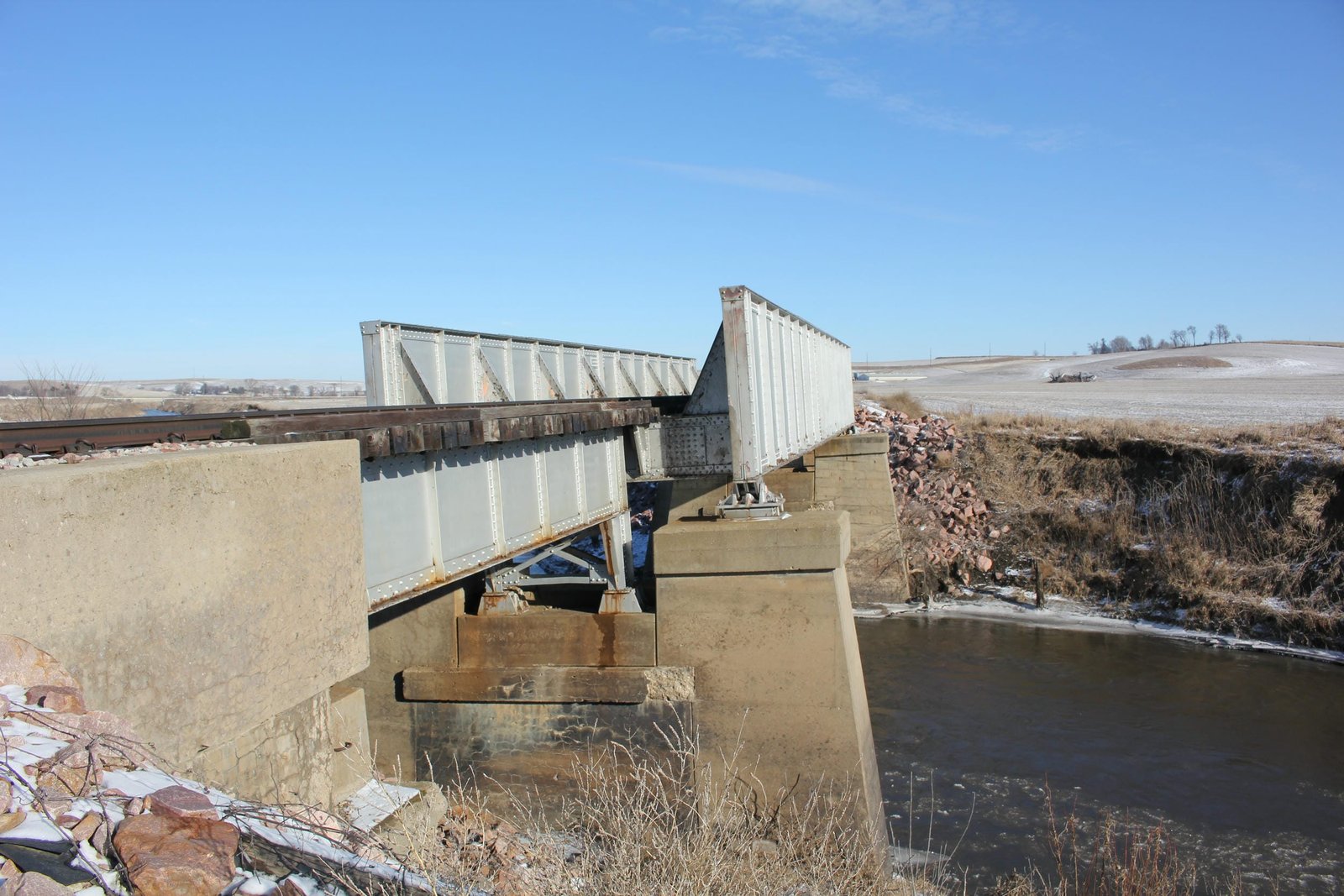 Looking north